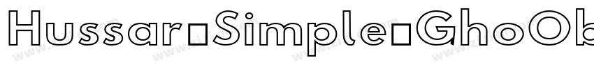 Hussar Simple GhoObl字体转换